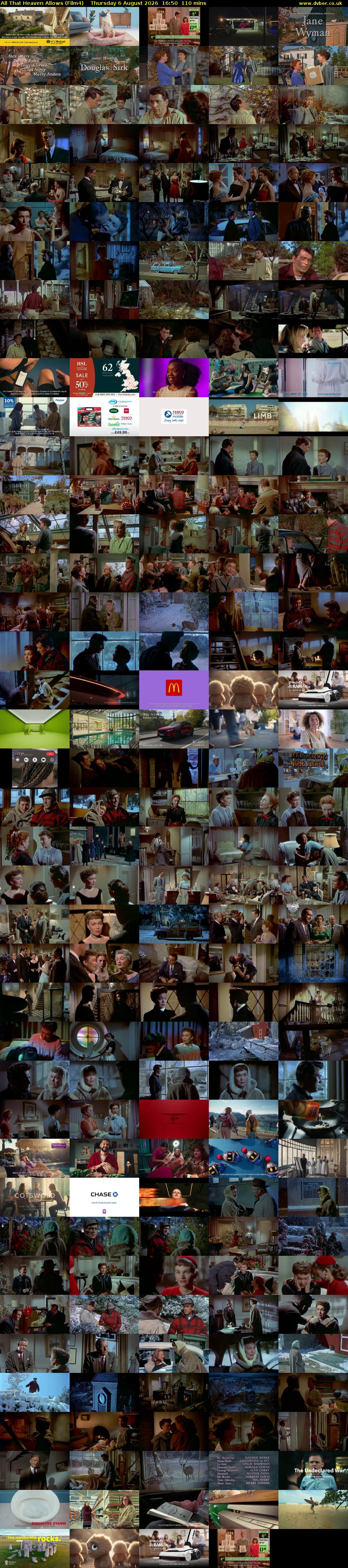 All That Heaven Allows (Film4) Thursday 6 August 2026 16:50 - 18:40