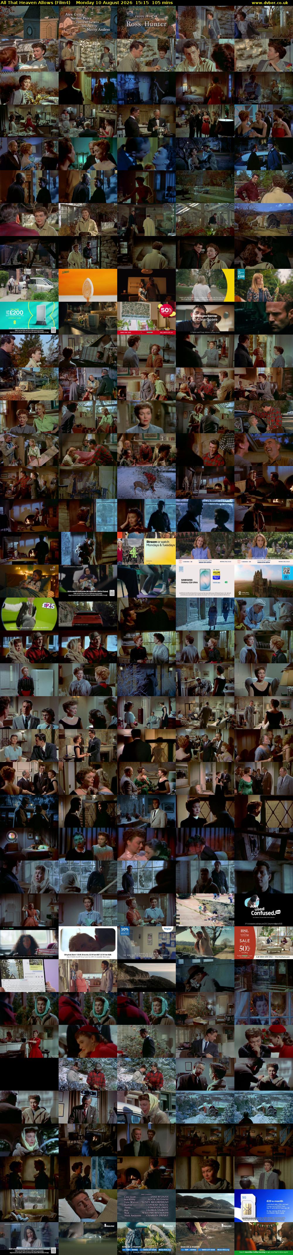 All That Heaven Allows (Film4) Monday 10 August 2026 15:15 - 17:00