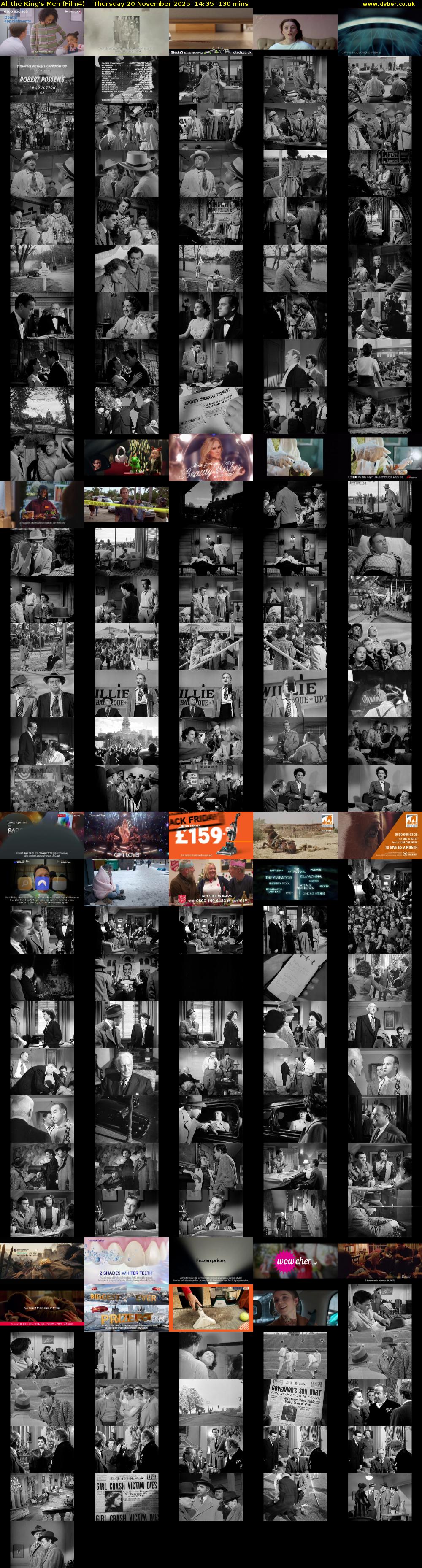 All the King's Men (Film4) Thursday 20 November 2025 14:35 - 16:45