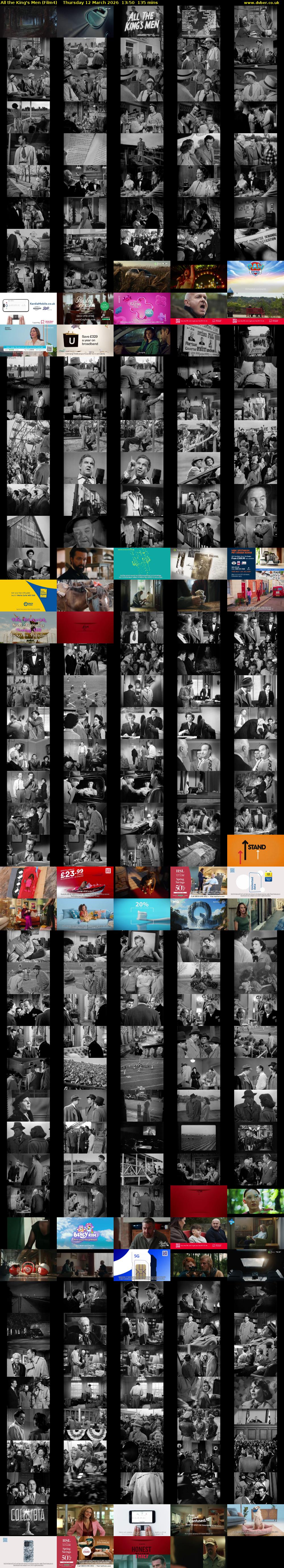 All the King's Men (Film4) Thursday 12 March 2026 13:50 - 16:05