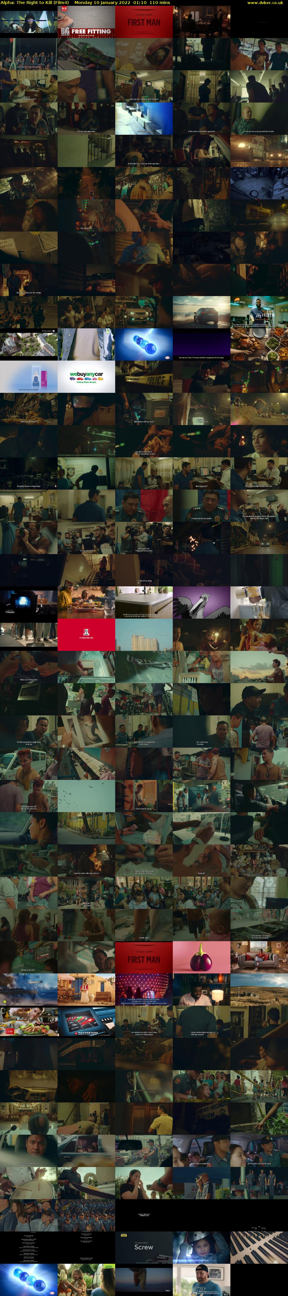 Alpha: The Right to Kill (Film4) Monday 10 January 2022 01:10 - 03:00