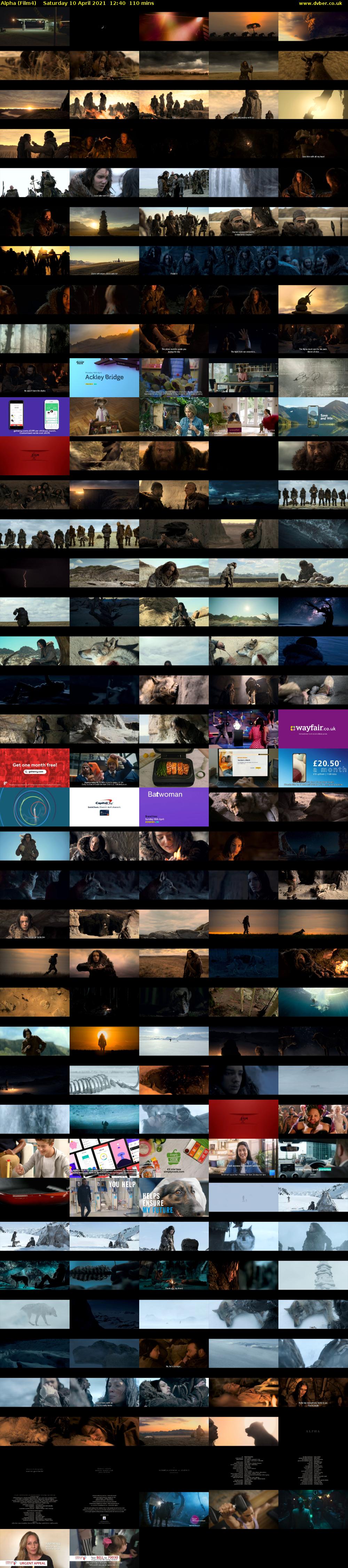 Alpha (Film4) Saturday 10 April 2021 12:40 - 14:30