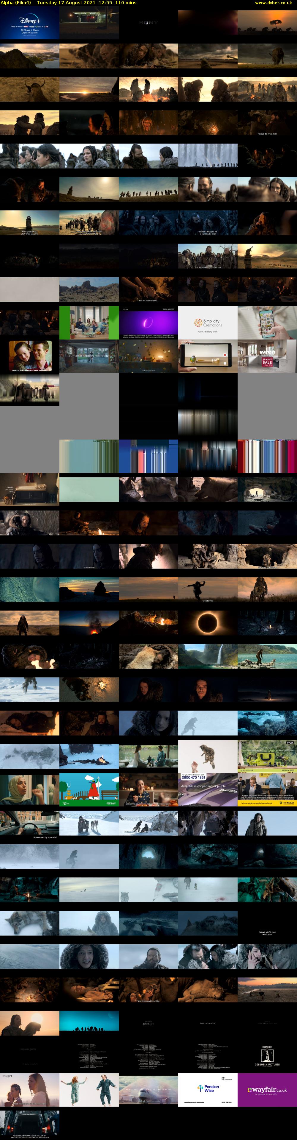 Alpha (Film4) Tuesday 17 August 2021 12:55 - 14:45
