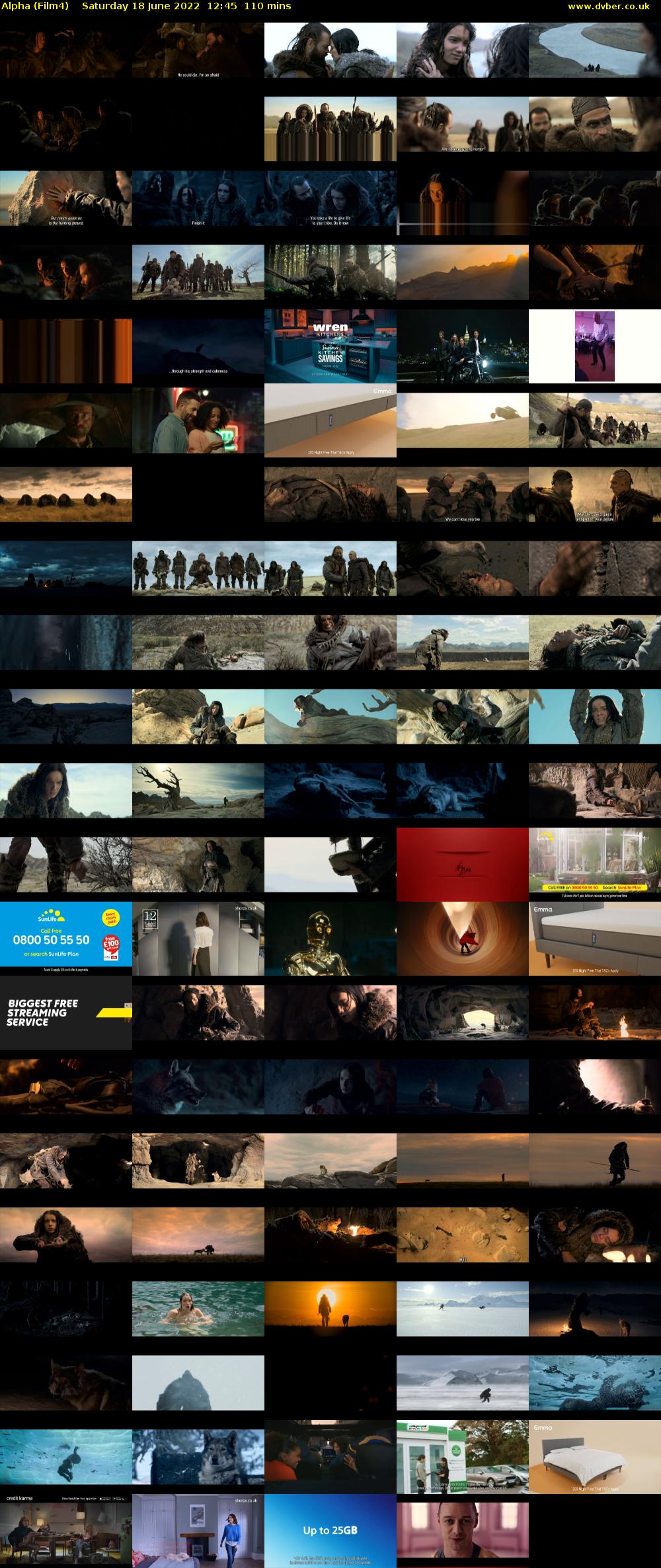 Alpha (Film4) Saturday 18 June 2022 12:45 - 14:35