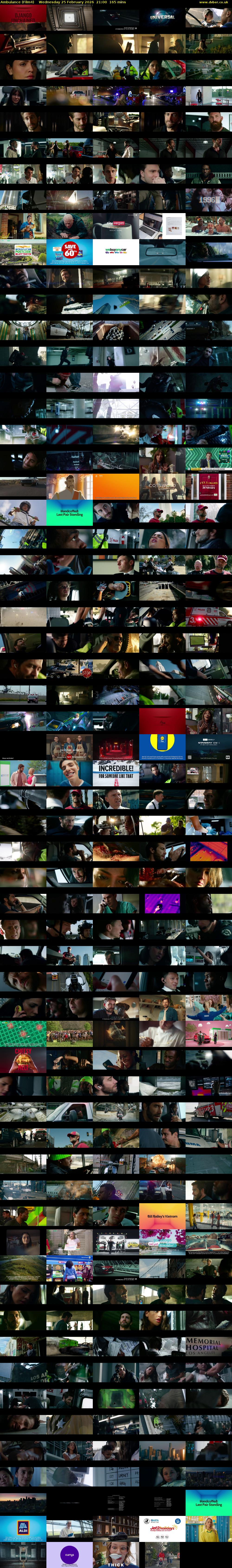 Ambulance (Film4) Wednesday 25 February 2026 21:00 - 23:45