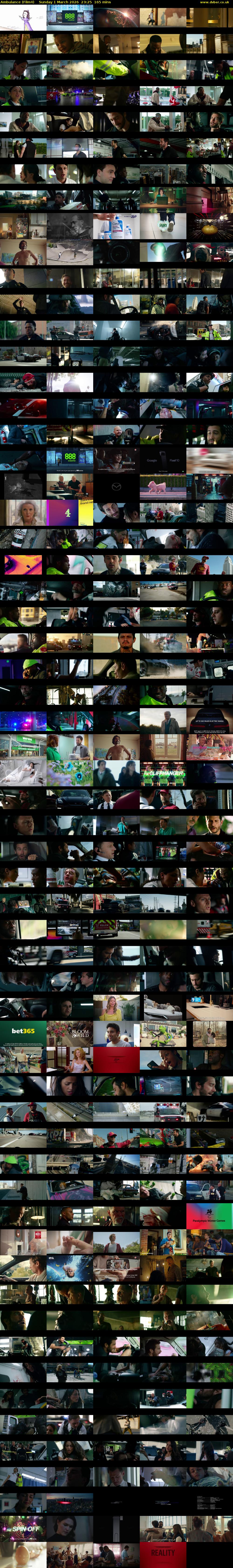 Ambulance (Film4) Sunday 1 March 2026 23:25 - 02:10