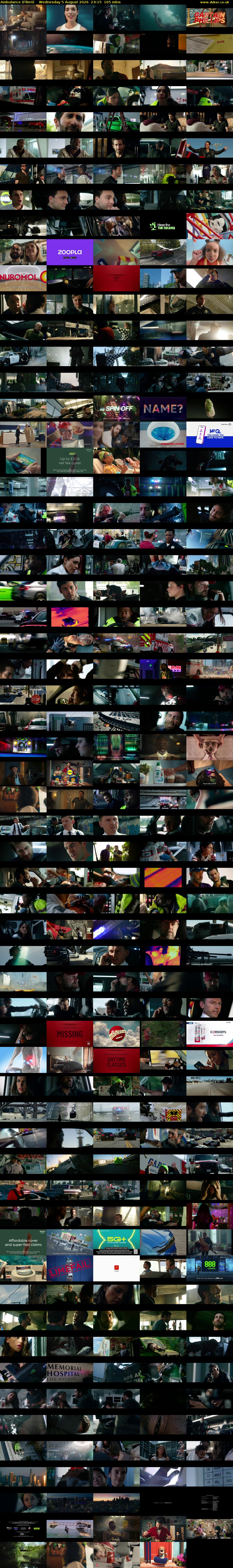 Ambulance (Film4) Wednesday 5 August 2026 23:15 - 02:00