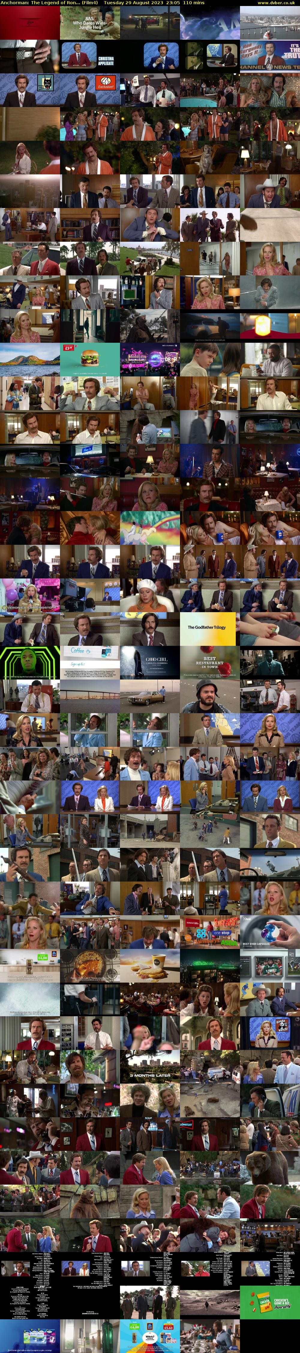 Anchorman: The Legend of Ron... (Film4) Tuesday 29 August 2023 23:05 - 00:55