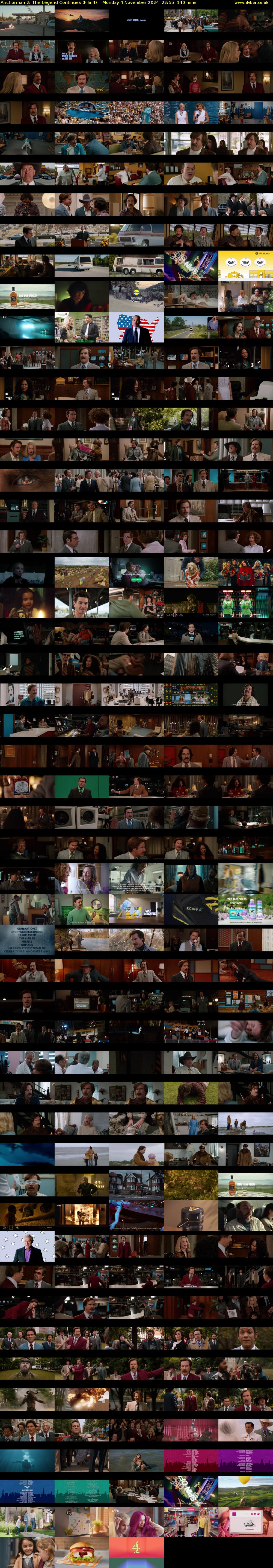 Anchorman 2: The Legend Continues (Film4) Monday 4 November 2024 22:55 - 01:15