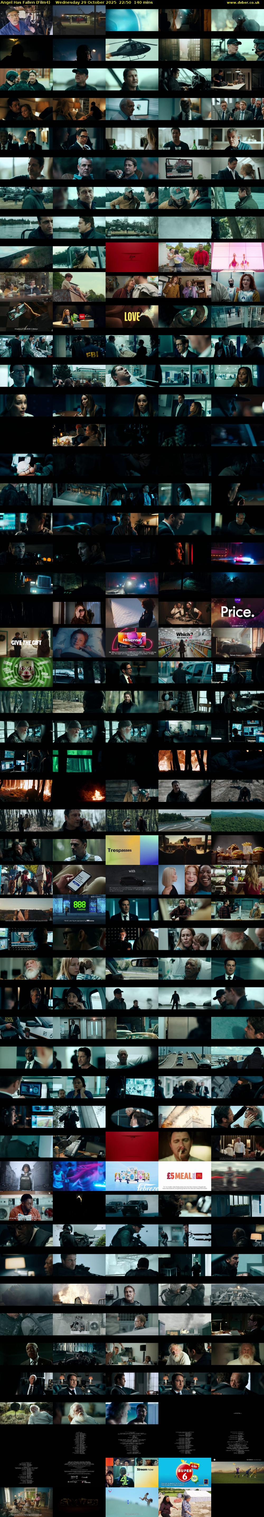 Angel Has Fallen (Film4) Wednesday 29 October 2025 22:50 - 01:10