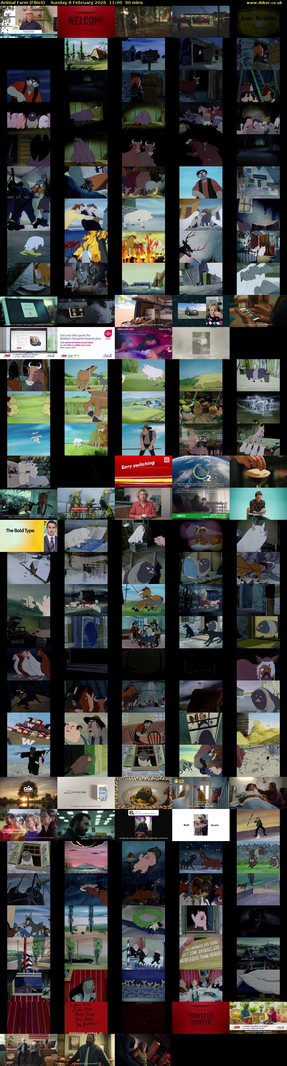 Animal Farm (Film4) Sunday 8 February 2026 11:00 - 12:30