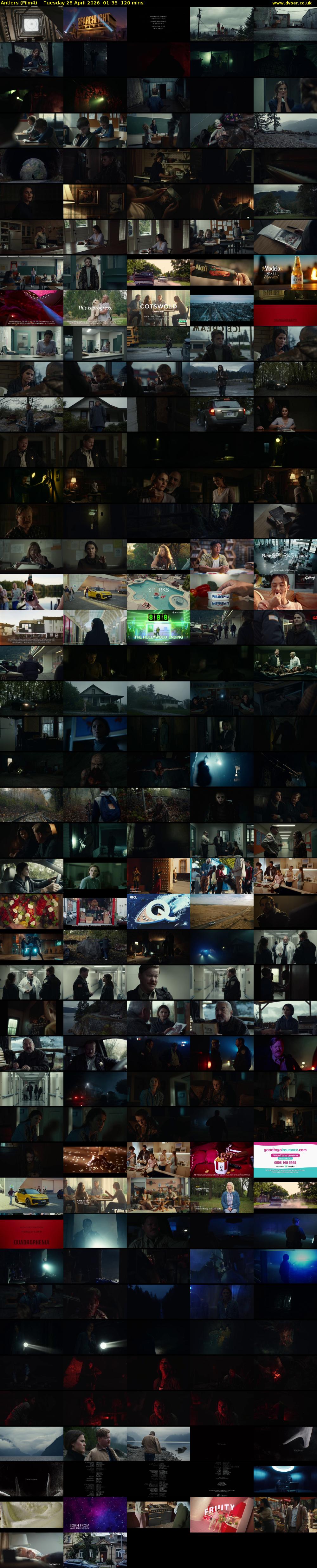 Antlers (Film4) Tuesday 28 April 2026 01:35 - 03:35