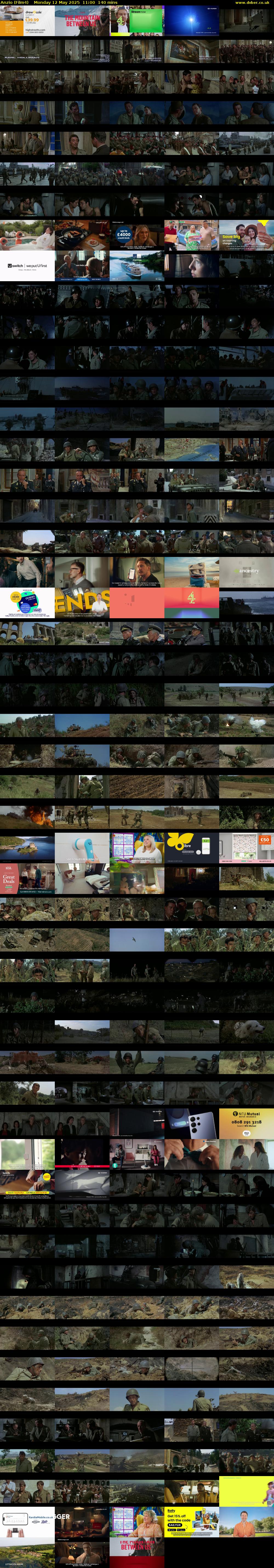 Anzio (Film4) Monday 12 May 2025 11:00 - 13:20