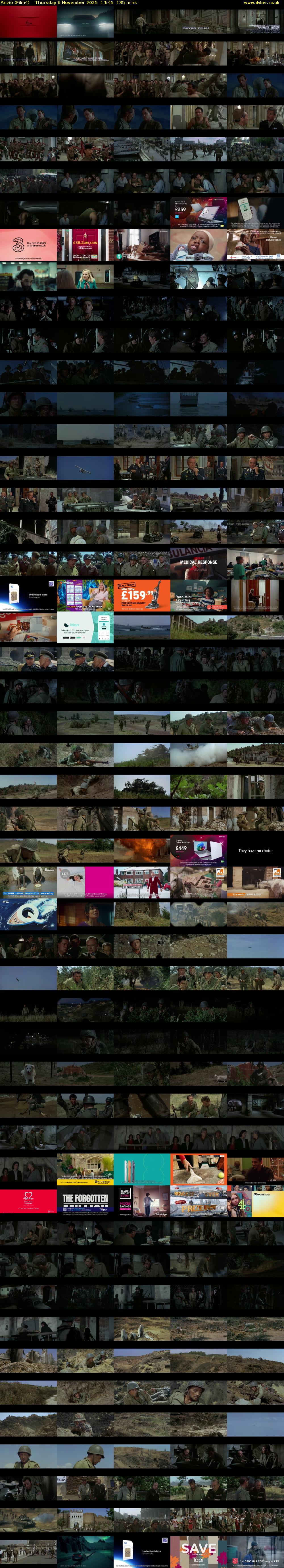 Anzio (Film4) Thursday 6 November 2025 14:45 - 17:00