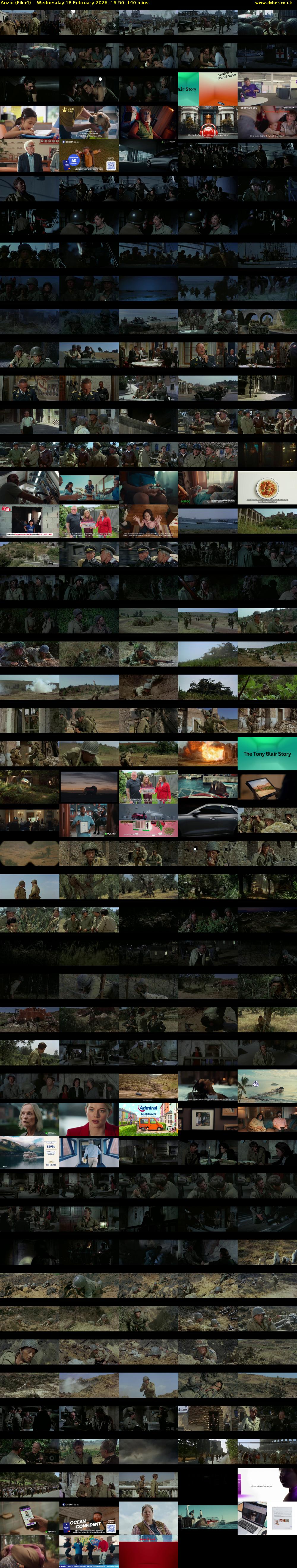 Anzio (Film4) Wednesday 18 February 2026 16:50 - 19:10