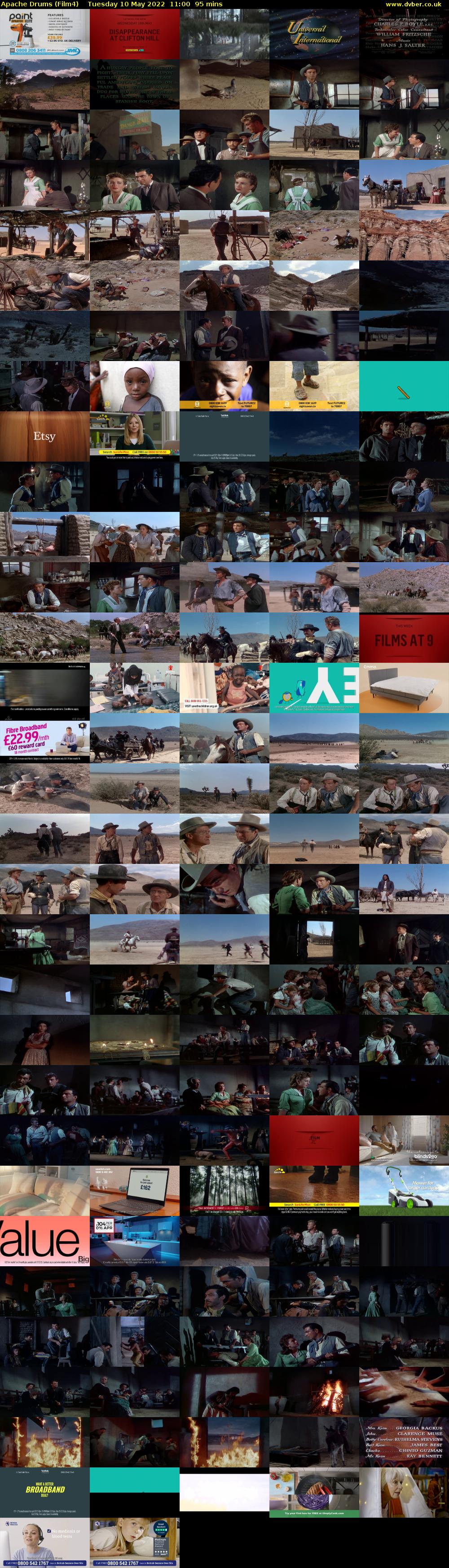 Apache Drums (Film4) Tuesday 10 May 2022 11:00 - 12:35