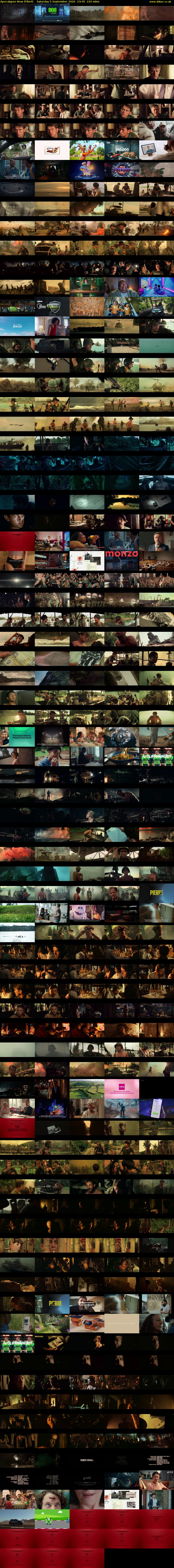 Apocalypse Now (Film4) Saturday 5 September 2026 23:45 - 03:25