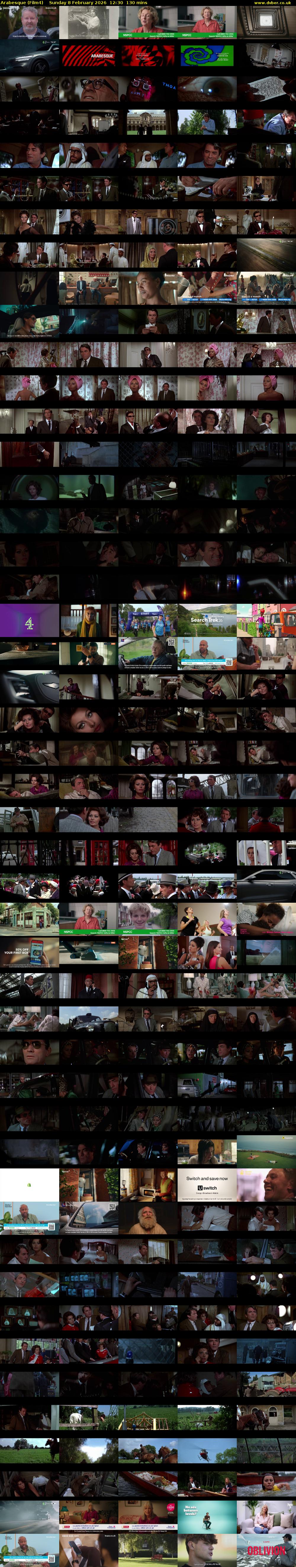 Arabesque (Film4) Sunday 8 February 2026 12:30 - 14:40