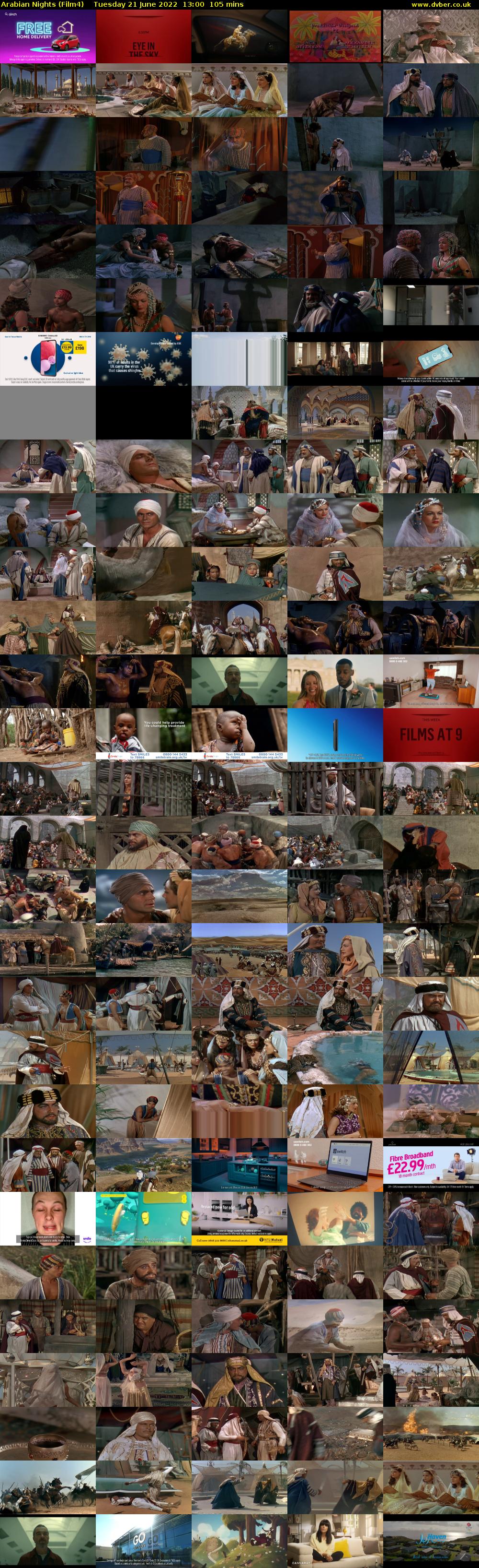 Arabian Nights (Film4) Tuesday 21 June 2022 13:00 - 14:45