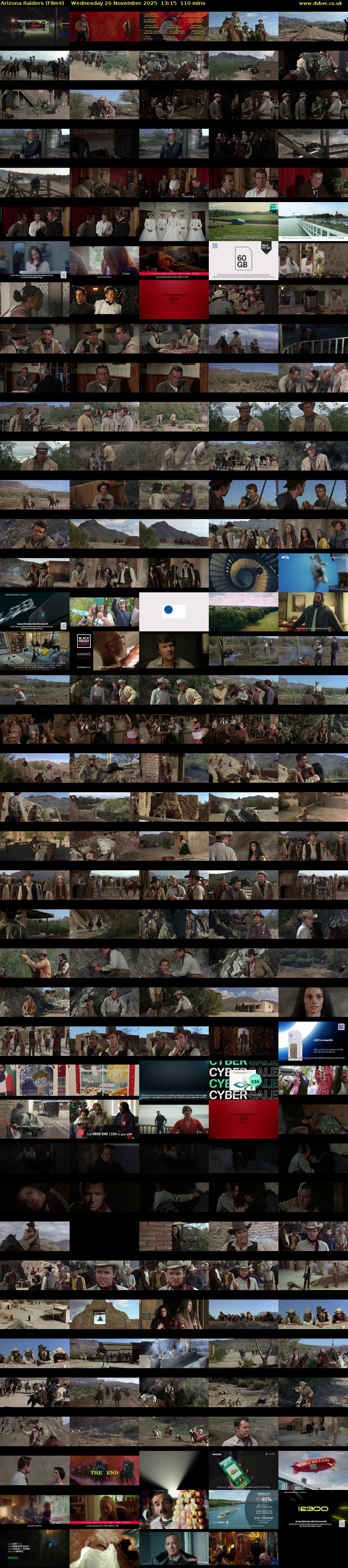 Arizona Raiders (Film4) Wednesday 26 November 2025 13:15 - 15:05