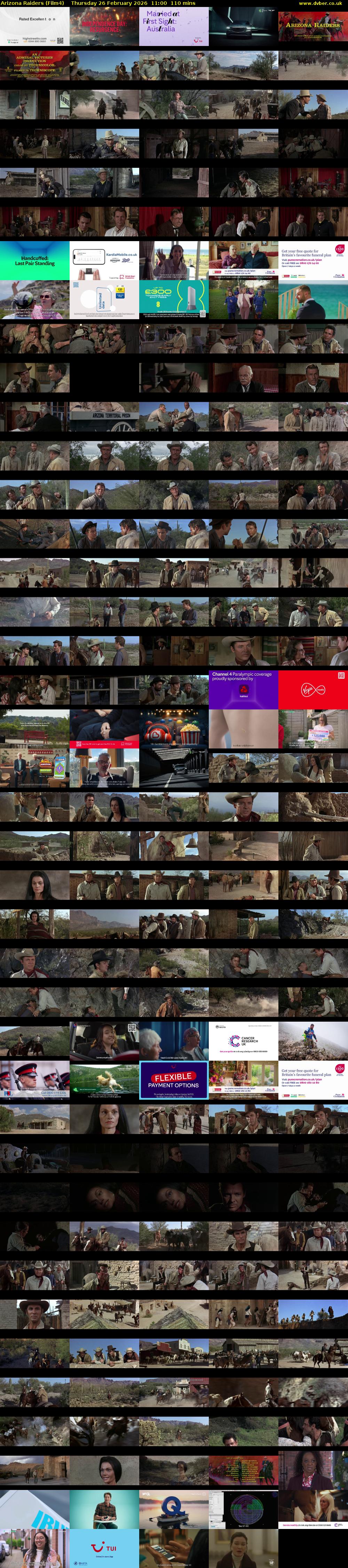 Arizona Raiders (Film4) Thursday 26 February 2026 11:00 - 12:50