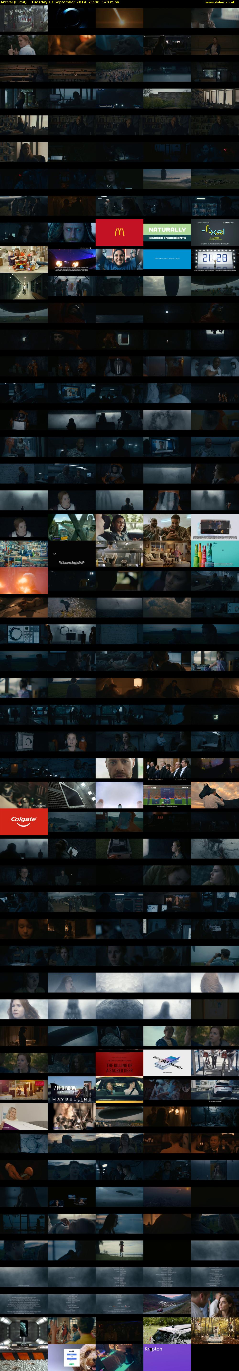 Arrival (Film4) Tuesday 17 September 2019 21:00 - 23:20