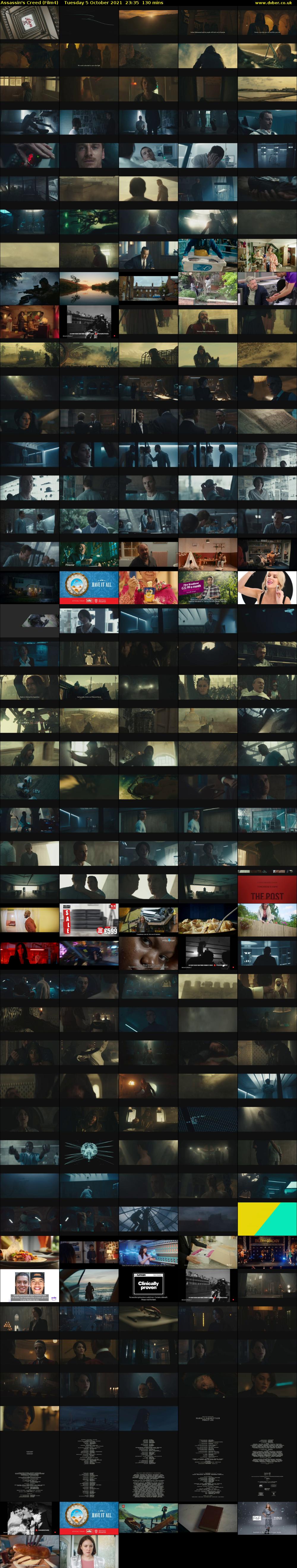 Assassin's Creed (Film4) Tuesday 5 October 2021 23:35 - 01:45