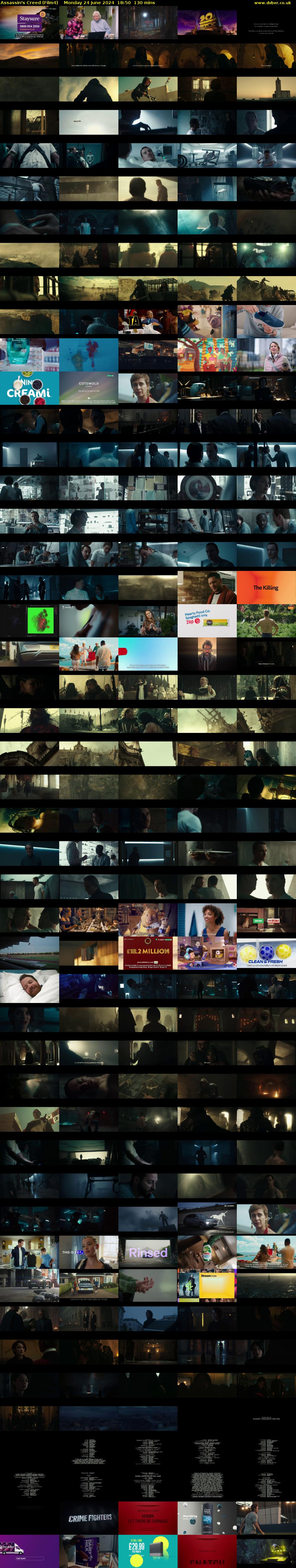 Assassin's Creed (Film4) Monday 24 June 2024 18:50 - 21:00