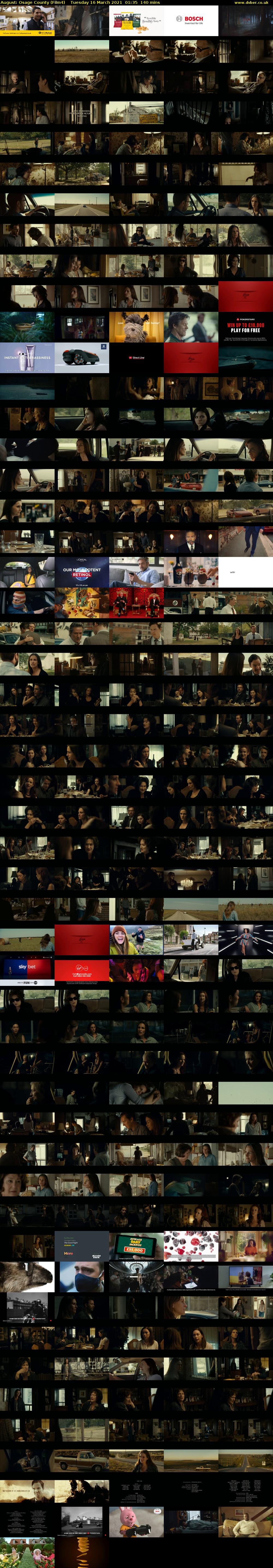 August: Osage County (Film4) Tuesday 16 March 2021 01:35 - 03:55