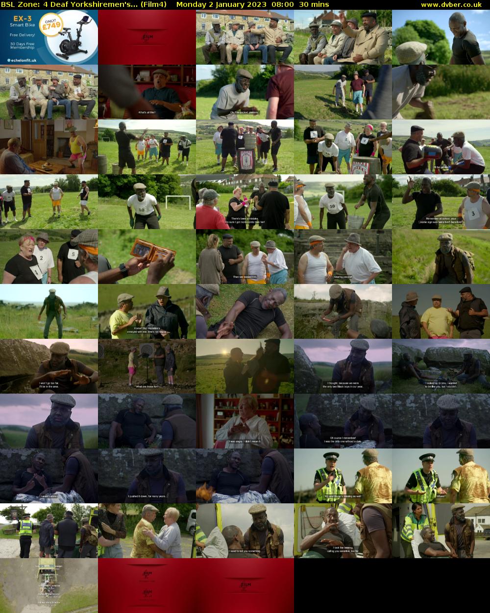 BSL Zone: 4 Deaf Yorkshiremen's... (Film4) Monday 2 January 2023 08:00 - 08:30