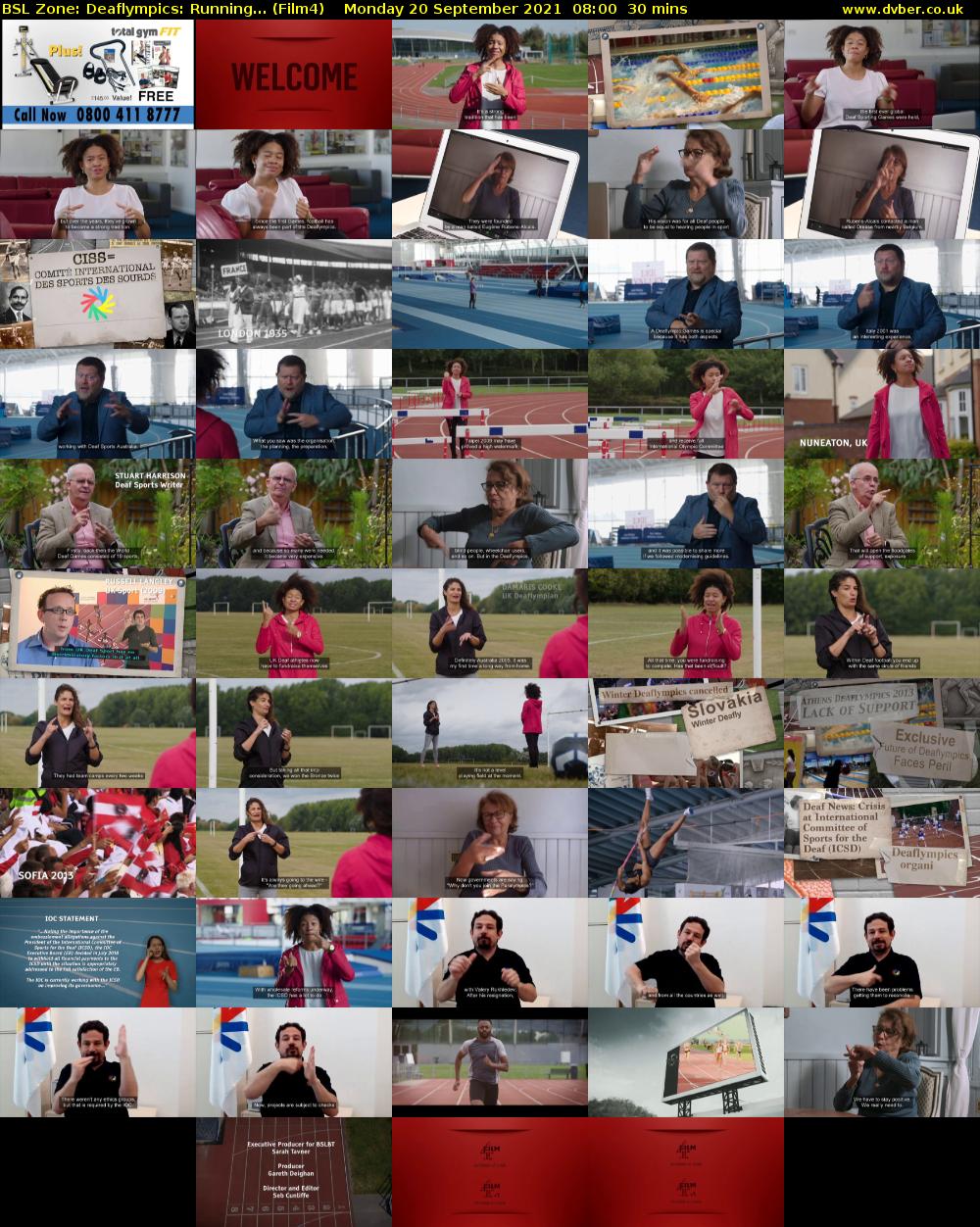BSL Zone: Deaflympics: Running... (Film4) Monday 20 September 2021 08:00 - 08:30
