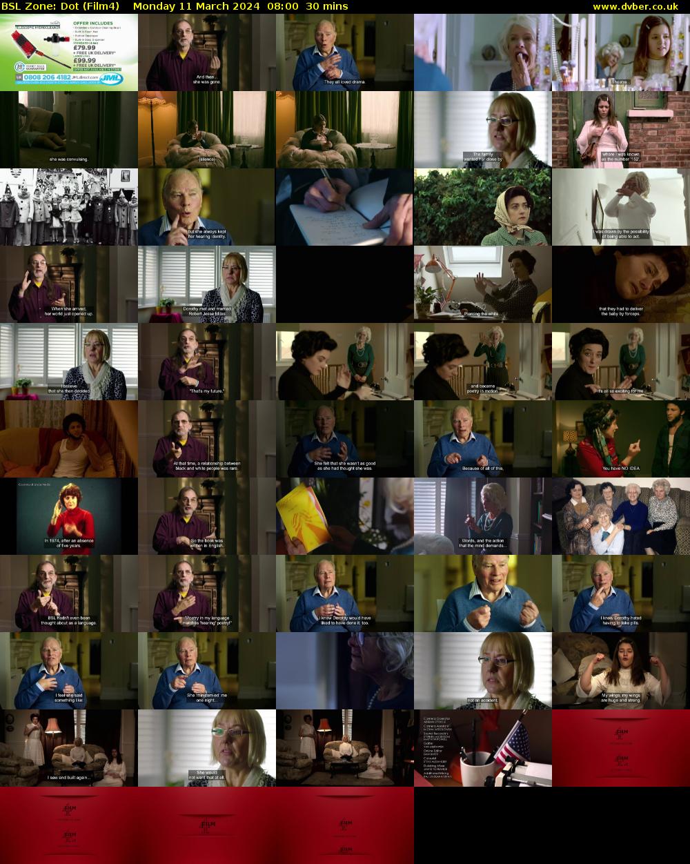 BSL Zone: Dot (Film4) Monday 11 March 2024 08:00 - 08:30