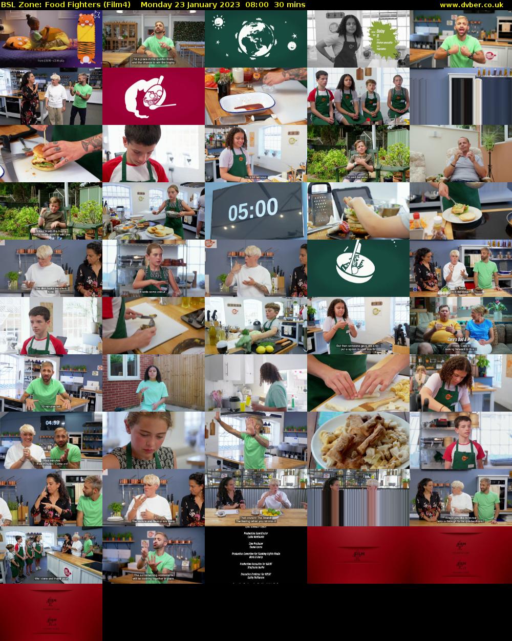 BSL Zone: Food Fighters (Film4) Monday 23 January 2023 08:00 - 08:30