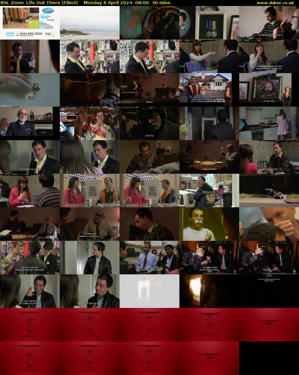 BSL Zone: Life Out There (Film4) Monday 8 April 2024 08:00 - 08:30