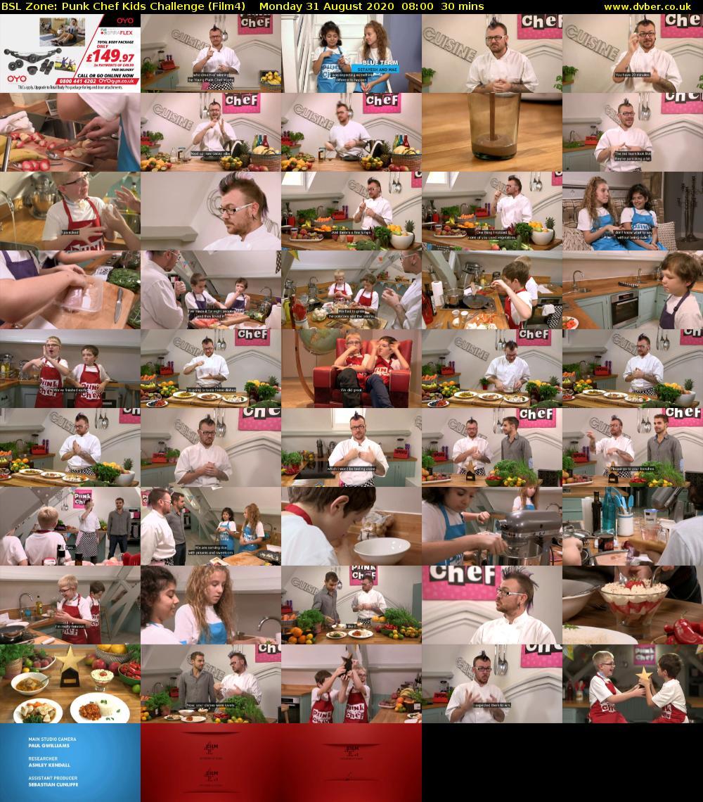 BSL Zone: Punk Chef Kids Challenge (Film4) Monday 31 August 2020 08:00 - 08:30