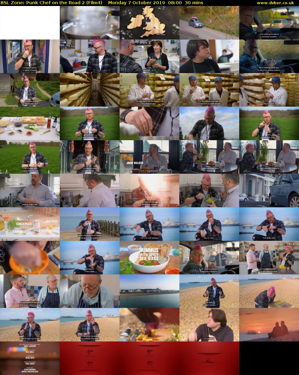 BSL Zone: Punk Chef on the Road 2 (Film4) Monday 7 October 2019 08:00 - 08:30