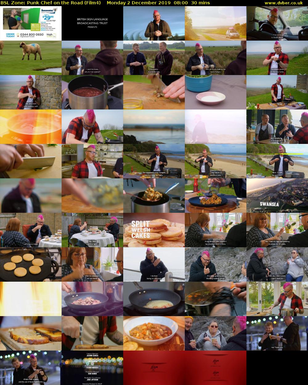 BSL Zone: Punk Chef on the Road (Film4) Monday 2 December 2019 08:00 - 08:30