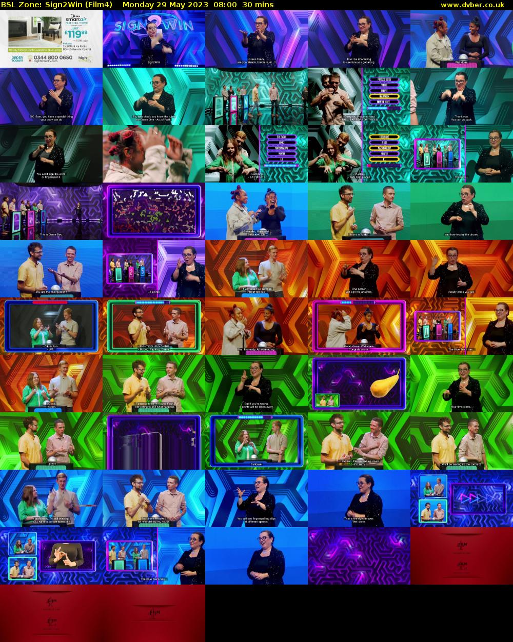 BSL Zone: Sign2Win (Film4) Monday 29 May 2023 08:00 - 08:30