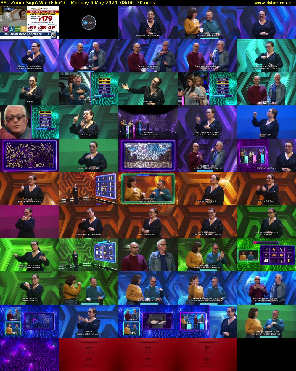 BSL Zone: Sign2Win (Film4) Monday 6 May 2024 08:00 - 08:30