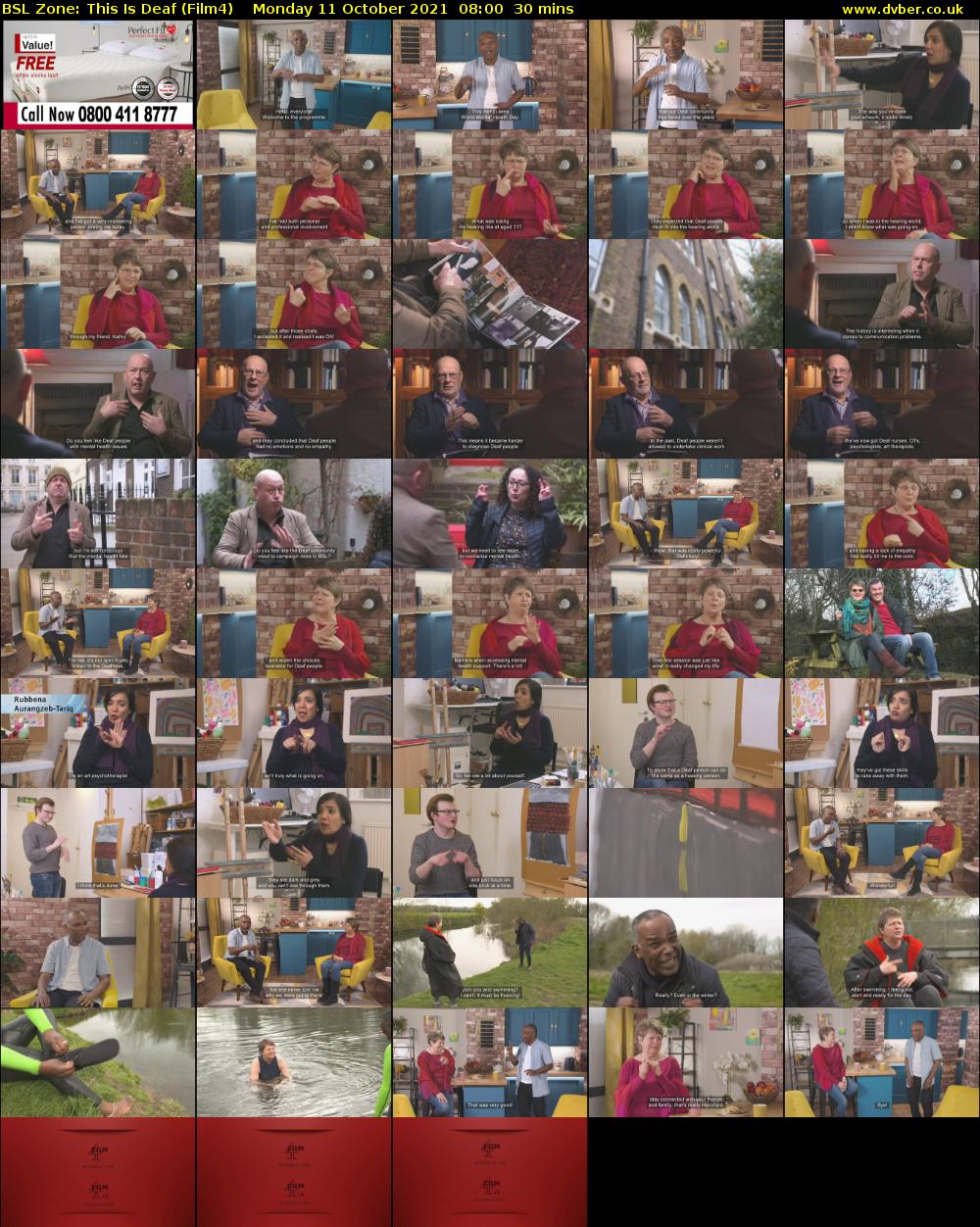 BSL Zone: This Is Deaf (Film4) Monday 11 October 2021 08:00 - 08:30