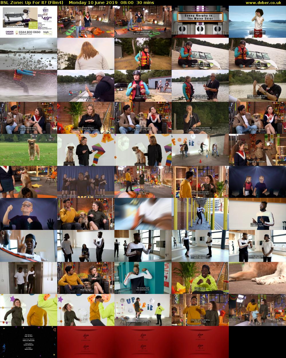 BSL Zone: Up For It? (Film4) Monday 10 June 2019 08:00 - 08:30