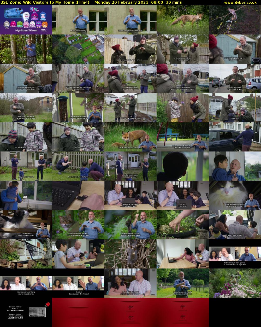 BSL Zone: Wild Visitors to My Home (Film4) Monday 20 February 2023 08:00 - 08:30