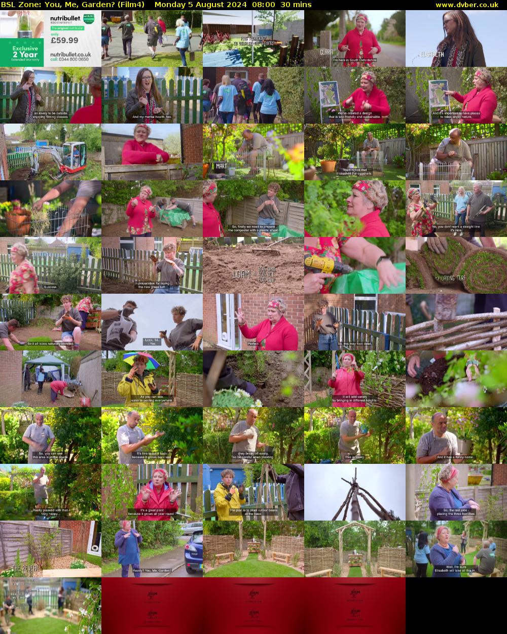 BSL Zone: You, Me, Garden? (Film4) Monday 5 August 2024 08:00 - 08:30
