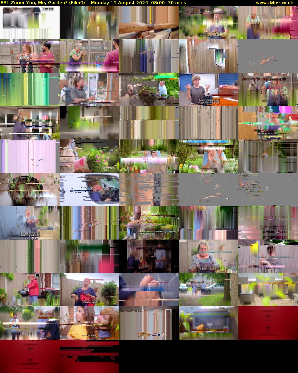 BSL Zone: You, Me, Garden? (Film4) Monday 19 August 2024 08:00 - 08:30