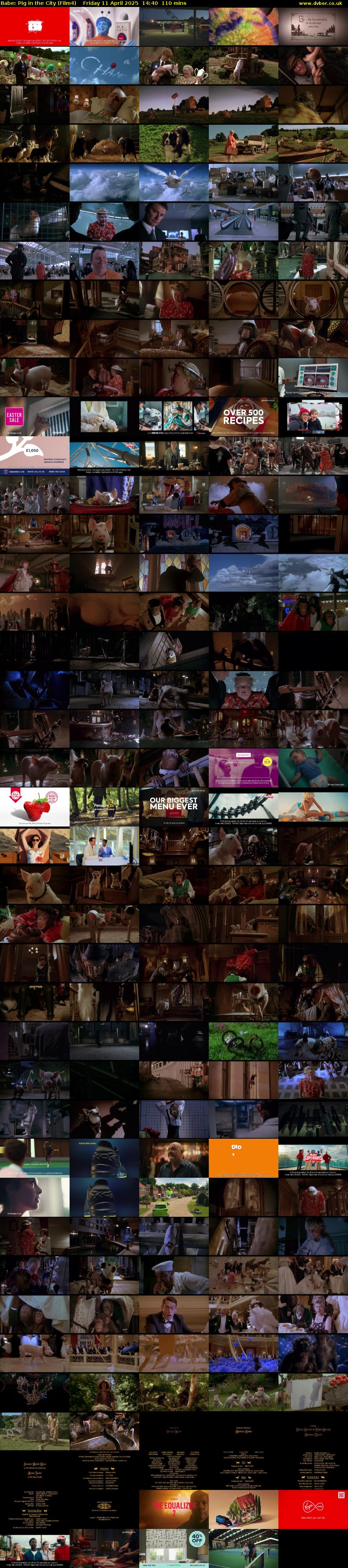 Babe: Pig in the City (Film4) Friday 11 April 2025 14:40 - 16:30
