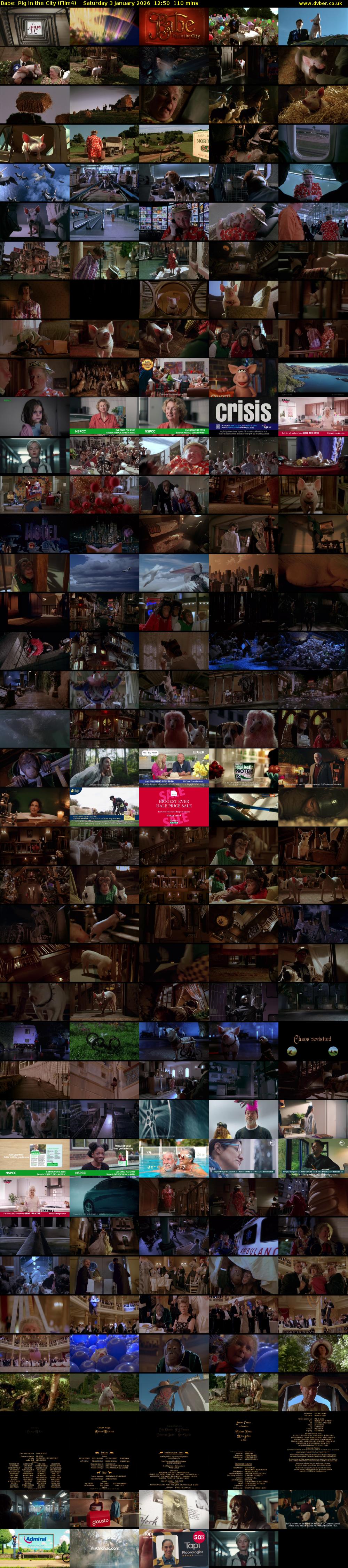 Babe: Pig in the City (Film4) Saturday 3 January 2026 12:50 - 14:40