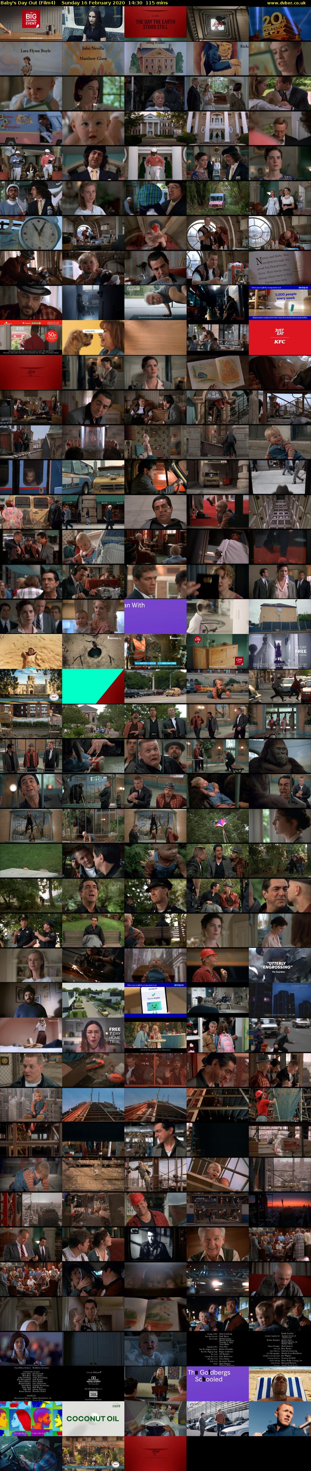 Baby's Day Out (Film4) Sunday 16 February 2020 14:30 - 16:25