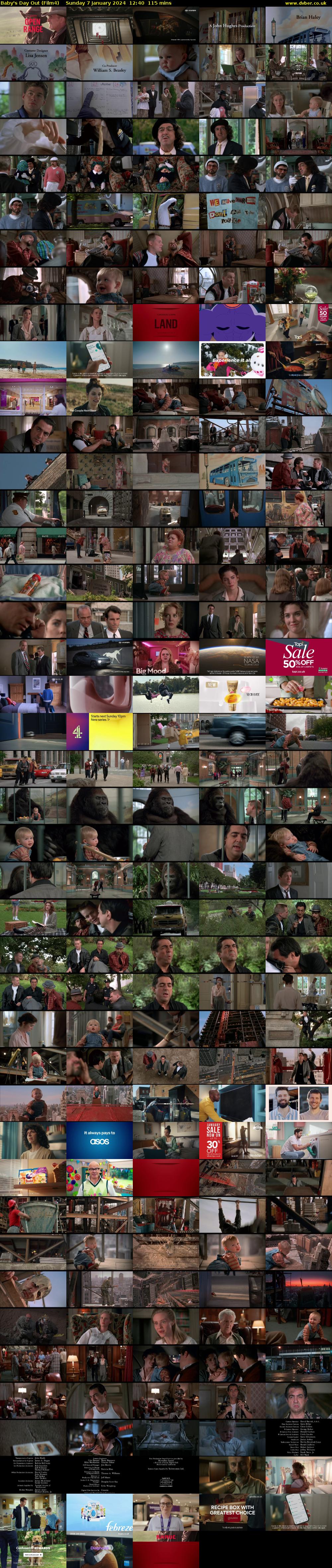 Baby's Day Out (Film4) Sunday 7 January 2024 12:40 - 14:35