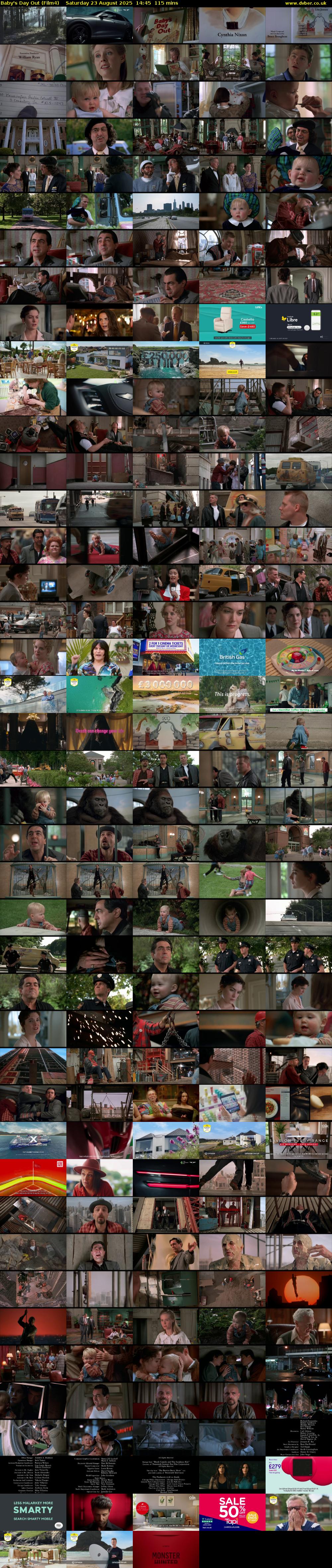 Baby's Day Out (Film4) Saturday 23 August 2025 14:45 - 16:40