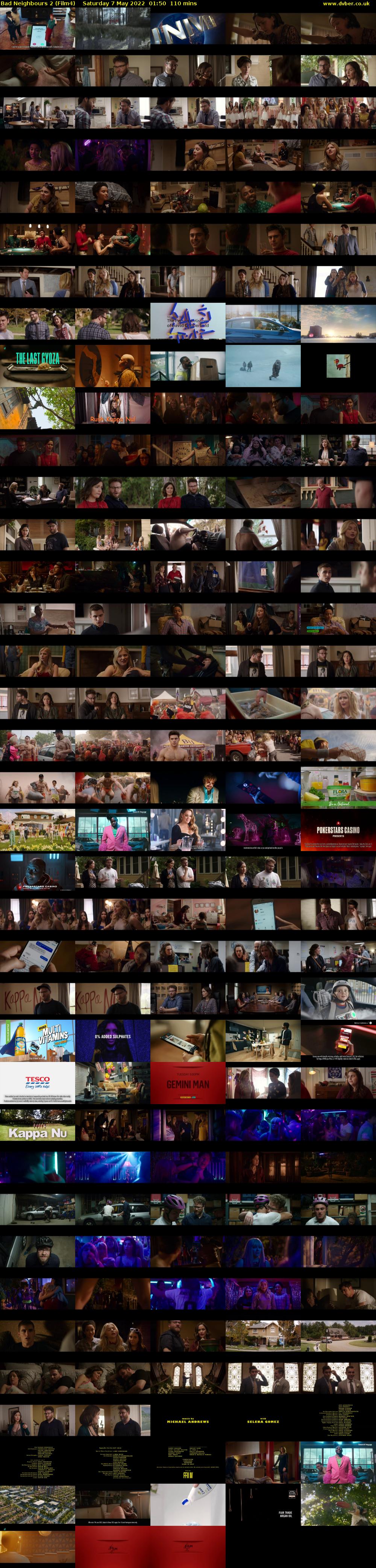 Bad Neighbours 2 (Film4) Saturday 7 May 2022 01:50 - 03:40